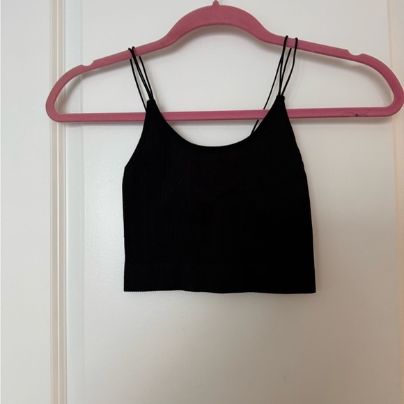 Aritzia Tops - Aritzia Sunday‎ Best Black Strappy Crop Top